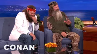 Duck Commanders Phil and Willie Robertson Interview CONAN on TBS