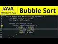 Java Program - Sort Numbers using Bubble Sort in Java