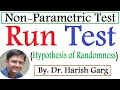 RUN Test - Non Parametric Test for Small and Large Samples