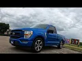 VAS lowering kit installed on the 2021 f150