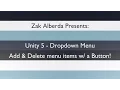 Unity 5 Dropdown Add and Delete with a Button