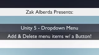 Unity 5 Dropdown Add and Delete with a Button