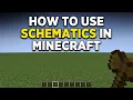 How to Use and Create schematics Minecraft - World Edit full Guide
