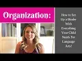 Organization Language Arts Binder