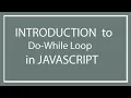 JavaScript Tutorials Part 10 do while loop in JavaScript