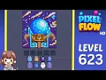 Pixel Flow Level 623 Solution Walkthrough