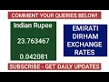 UAE Dirham Exchange Rates Today 21 August 2025 AED to USD
