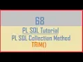 Tutorial 68 PL SQL Collection Method TRIM