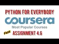Coursera Python For Everybody Assignment 4 6 program solution Assignment 4 6 Python for Everybody