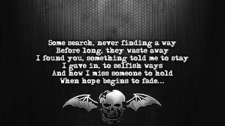 avenged sevenfold dear god lyrics on screen full hd 
