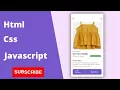 Ecommerce Product Page Using HTML CSS and JavaScript Web Creator