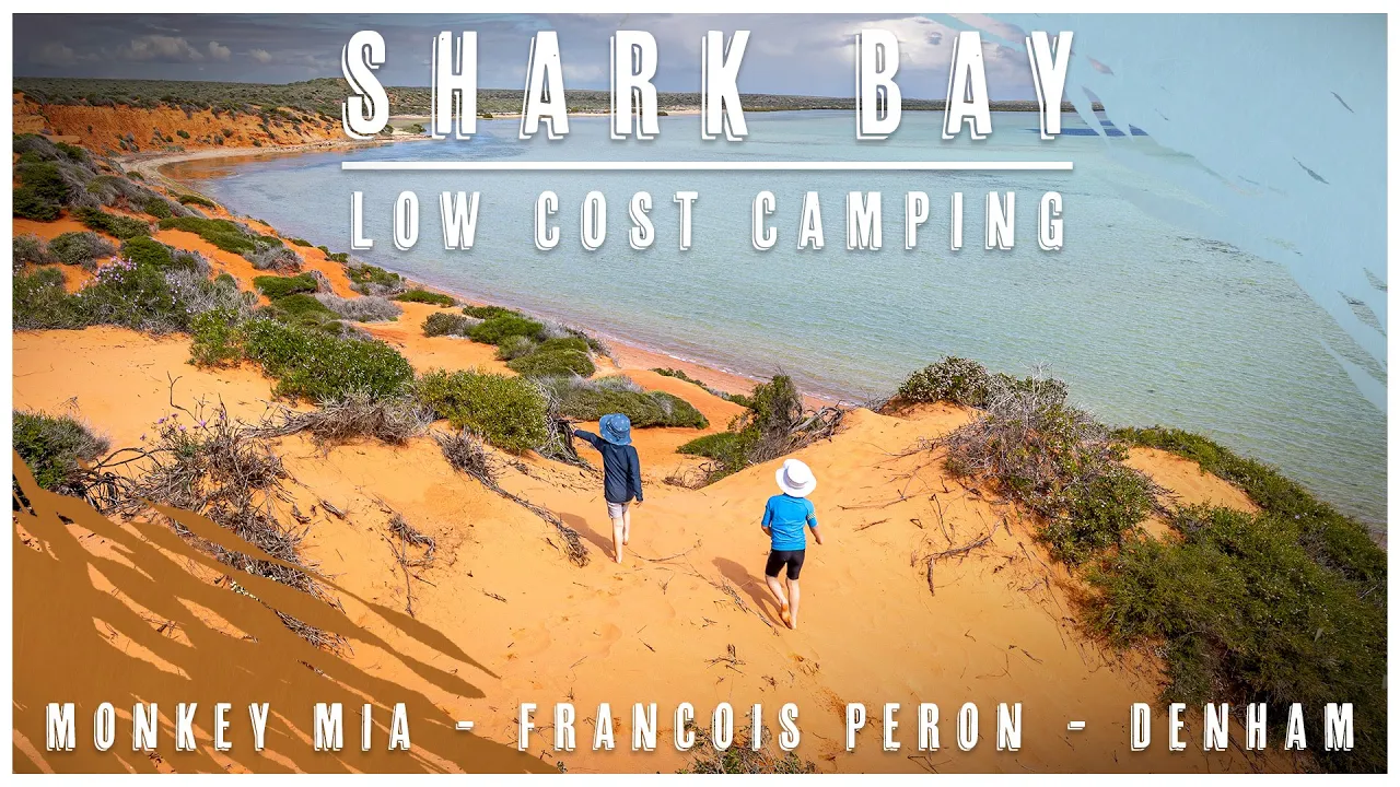 Shark Bay, Western Australia. Low cost camping - Francois Peron National Park. Monkey Mia, Denham