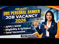 DBS PERSONAL BANKER JOB VACANCY 2026 - DBS bank job vacancy