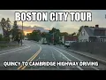 Driving on the Highway Quincy to Cambridge
