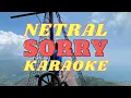Download Lagu NETRAL - SORRY (KARAOKE)