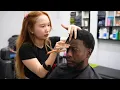 ASMR Lady Barber Haircut Ear Cleaning Facial Hair Wash Da Nang