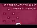 JavaScript DOM Tutorial - Styles Classes