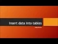 Insert data into tables S4 HANA Studio