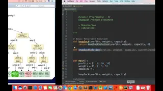 Dynamic Programming KnapSack Python