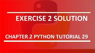 Exercise 2 solution Python tutorial 29