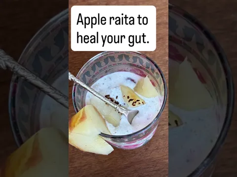 Apple raita for your gut