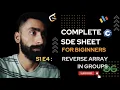 Reverse Array in group SDE Sheet for beginner CodePanditt Vinayak DSA Sheet For Beginners