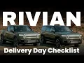 Rivian Delivery Day Checklist for R1T R1S What to Check Before Driving Off