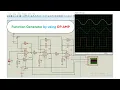 Function Generator using OP-AMP Sine Triangular and Square wave generator Proteus Simulation