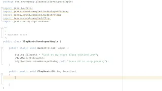 How to Play Music Using Java Simple