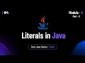 Java Literals Core Java Tutorial in Tamil BuiltBy Error