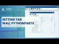 Setting Tab Wall Reinforcement PythonParts in Allplan 2024 - Developed by ALLTO