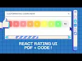 Custom 1 10 Rating UI in React Cheatsheet Code PDF Reusable Component