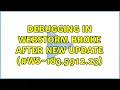Debugging in WebStorm broke after new update -183 5912 23