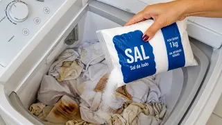 SÓ LAVO ROUPA COM SAL ,É MAIS BARATO QUE SABÃO EM PÓ e LIMPA ate 10 ANOS DE SUJEIRA.