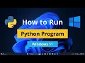 How to run a python program on windows 11 2024 Ultimate Coding