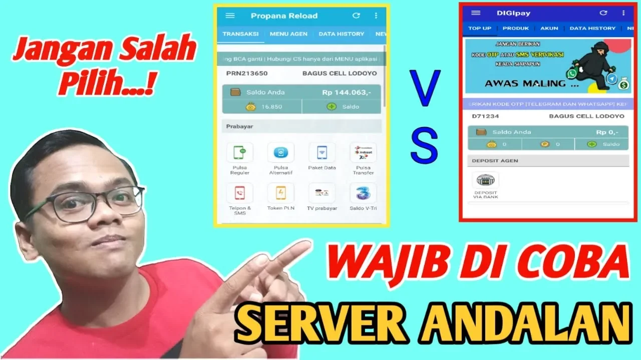Proses Setting Paket Server Pulsa IRS V.9