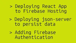 Deploying a react application to Firebase Hosting
