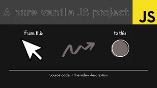 Custom cursor using pure vanilla JavaScript no plugins A pure vanilla JS project