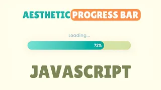 From Boring to STUNNING Create an Animated Aesthetic Progress Bar with HTML CSS JavaScript