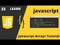 Javascript Arrays Tutorial In Hindi Urdu