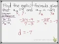 Write Explicit Formula Given Two Terms Arithmetic Sequence