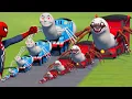 Download Lagu Big \u0026 Small CURSED Thomas the Train vs CURSED Choo-Choo Charles vs Spider-Man | BeamNG.Drive