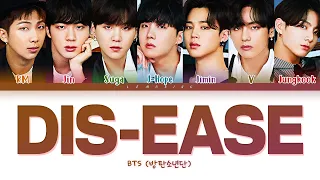 bts dis ease lyrics color coded lyrics han rom eng 