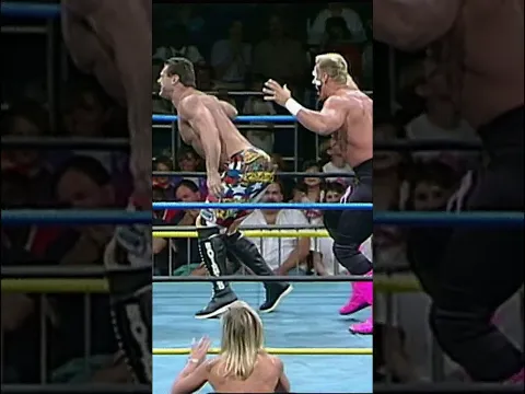Sting sends Rick Rude to Atomic Drop City...Ouch!