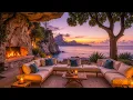Download Lagu Soothing Bossa Guitar by the Seaside – Relax with the Sound of Waves at Sunset and Gentle Jazz Music