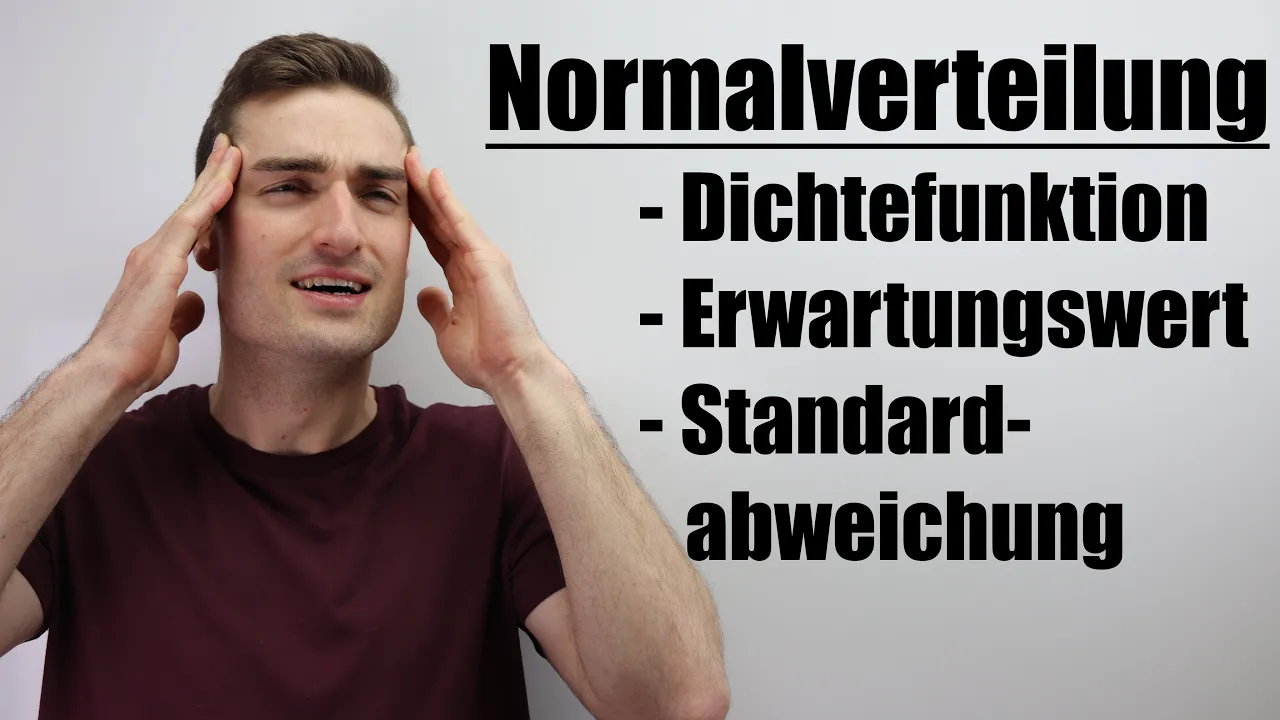 Normalverteilung - Dichtefunktion Glockenkurve, Erwartungswert Standardabweichung | Fit im Mathe-Abi