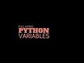 Python Variables Introduction Part 1