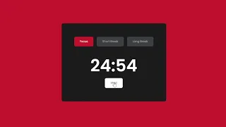 Pomodoro timer javascript programing