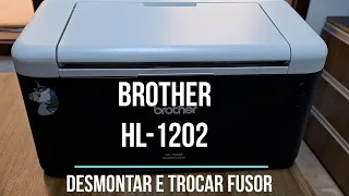 brother hl 1202 desmontagem e revisão do fusor