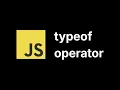 JavaScript typeof Operator Explained JavaScript Course